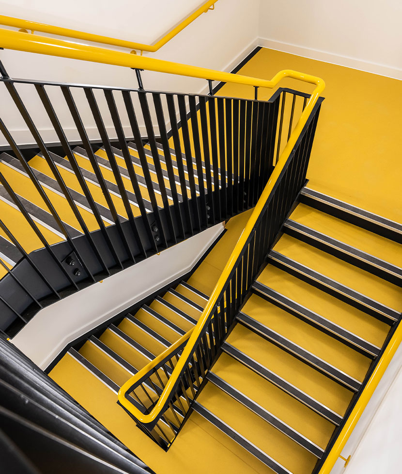 The Hold Ipswich Yellow Staircase