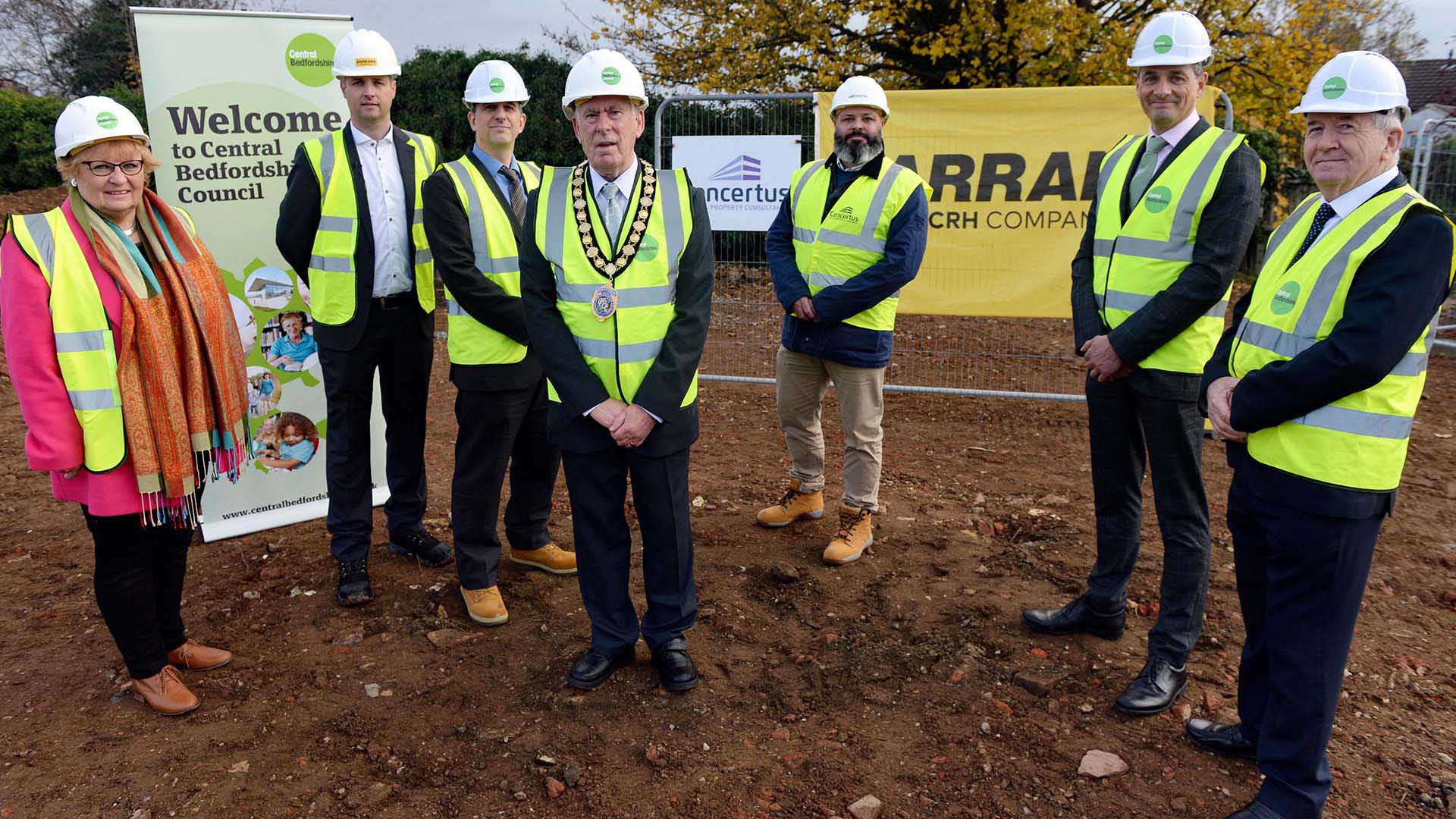 A ground breaking event took place today, Monday 15th November, to celebrate a new £13million development that will see a new older persons home built in Leighton Buzzard